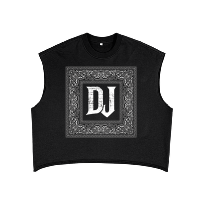 DJ BANDANA LOGO BOXY CROP